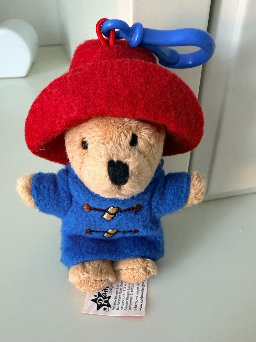 Rainbow Designs PADDINGTON BEAR Classic Key Chain Bag Charm Plush So Cute!